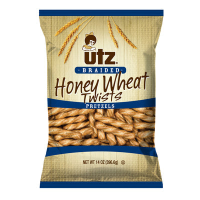 Utz Honey Wheat Braided Twists Pretzels