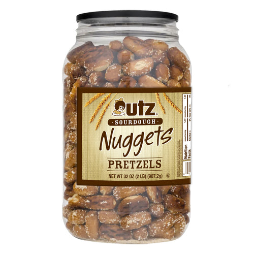 Utz Sourdough Nuggets Pretzels 32. oz. Barrels
