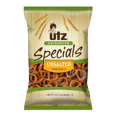Utz Pretzels Sourdough Specials Unsalted 16 oz.