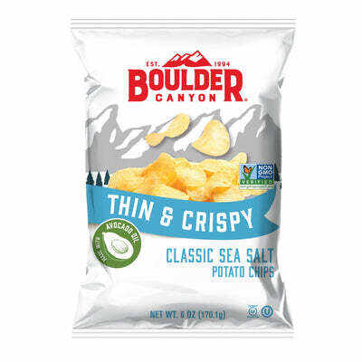 Boulder Canyon Potato Chips Thin & Crispy Avocado Oil Classic Sea Salt