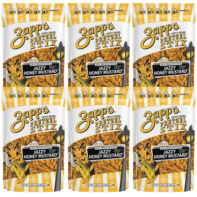 Zapp's Sinfully Seasoned Pretzel Stixs Jazzy Honey Mustard 16 oz.
