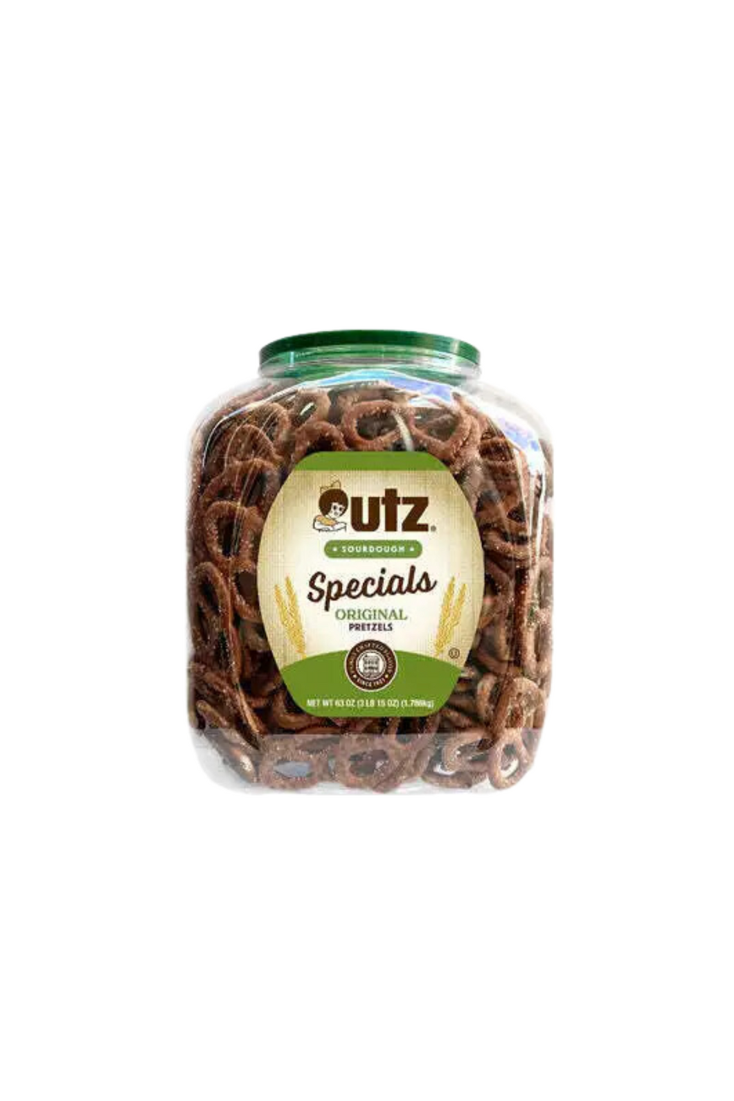 Utz Pretzels Sourdough Specials Original 63 oz. Barrel